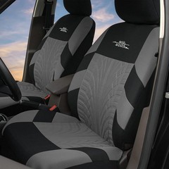AUTOYOUTH 3 Row Car Seat Covers w/ 7 Headrests Universal Fit Truck SUV Van Airba