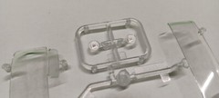 Foose 1956 Ford FD-100 Pickup Truck 1/25 Glass Windshield Head Lamps Clear Parts
