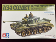 A34 Comet British Cruiser Tank – 1/35 Scale Tamiya Mostly Painted & Assembled