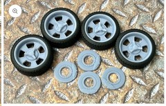 Resin 21/20 Inch: “Billet Legacy” Model car Wheels/Tires 1/24 1/25 scale