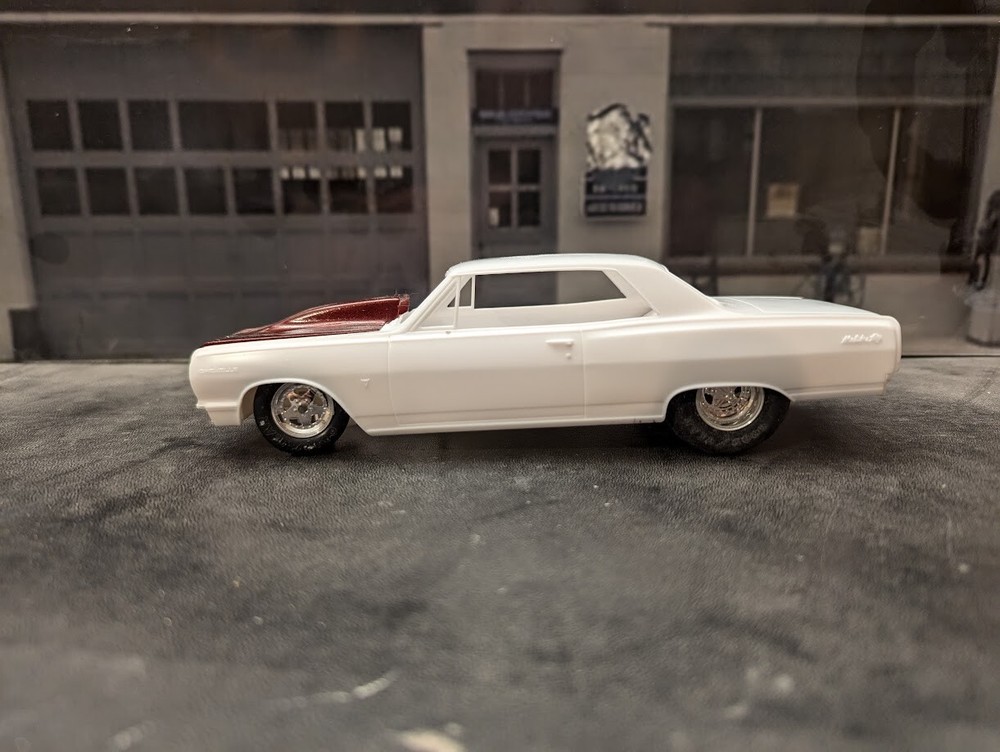AMT 1/25 64 Chevy Malibu SS Exhaust Delete Resin Cast Pro Street Chassis