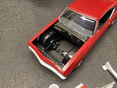 AMT ’69 Chevrolet Chevelle SS 396 Custom Paint 1/25 Detailed Trim Maroon BBC