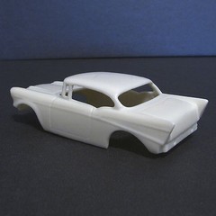 JFSL44 Jimmy Flintstone Resin H:O 1957 Chevy Bel Air Stock Gasser Slot Car Body