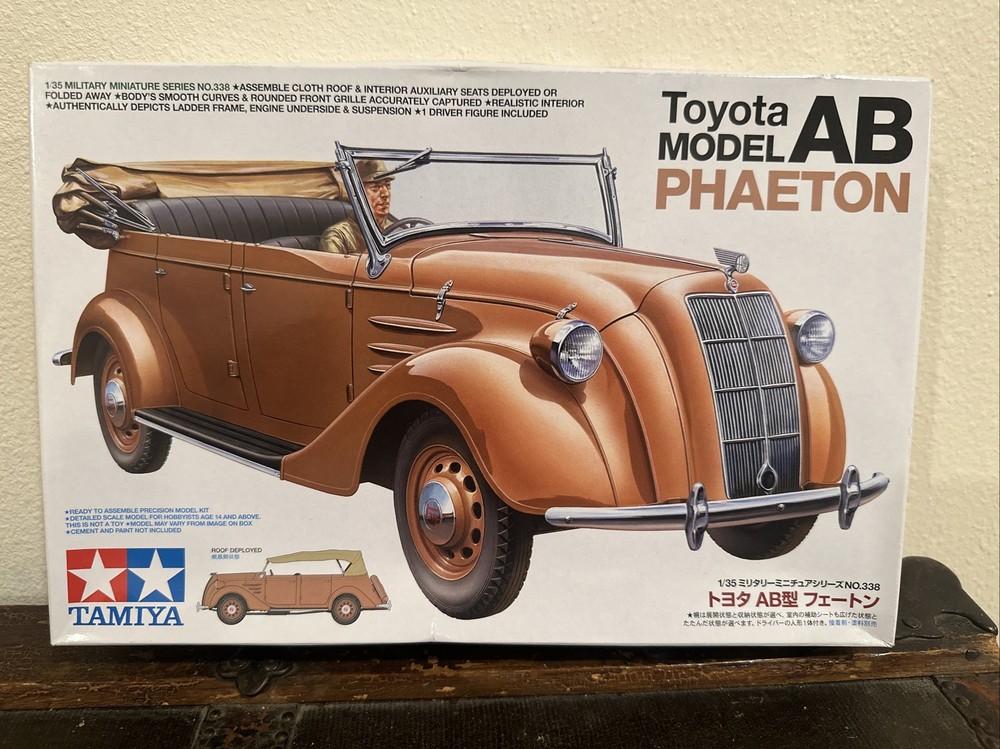 Tamiya 35338 1:35 Scale Military Car Model Kit Toyota Model AB Phaeton