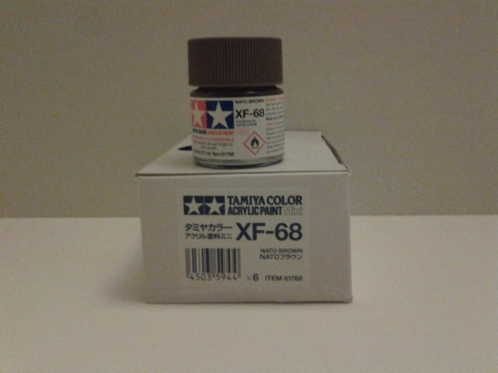 Tamiya Acrylic Paint.XF-68 NATO Brown. 10ml Mini.