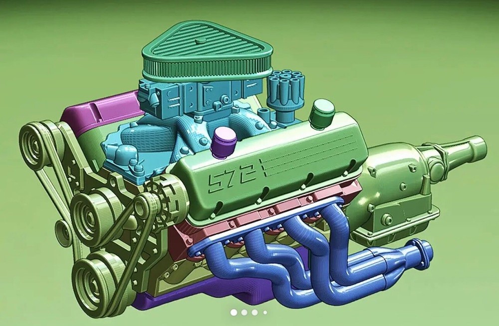 1/24 Scale Resin 3D Chevy 572 Engine Kit