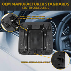 Front Seat Center Console Armrest Lid Compatible with 2014-2018 Chevy(Chevrolet)