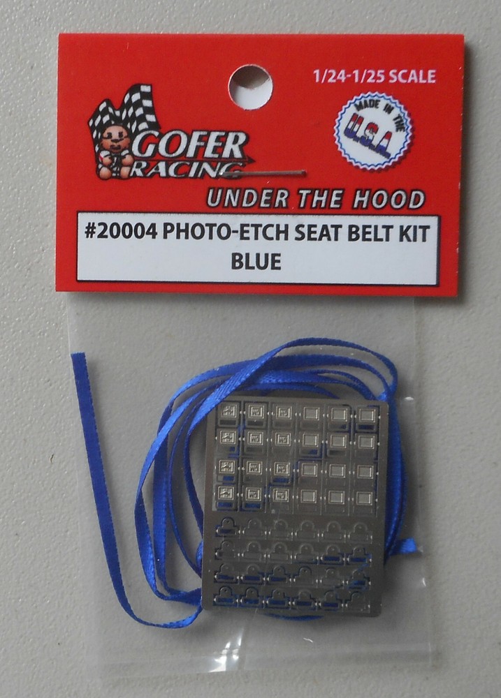 1/24-1/25 Photo-Etch Blue Seatbelt Detail Gofer Racing 1:24 1:24 Scale 20004