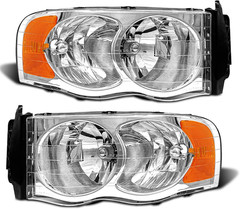 Headlight Assembly Compatible with 2002-2005 Dodge Ram 1500/03-05 Ram 2500 3500