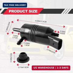 Windshield Washer Pump, Compatible with Chevrolet (Chevy), GMC, Buick, Pontiac,