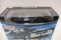 Testors 1968 Black Chevy Chevelle SS 396 Silver Series Metal Model Kit 2010