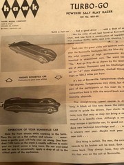 Vintage 1961 Hawk Powered Bonneville Racer Turbo-Go Model Car Kit. Box Rare Kit