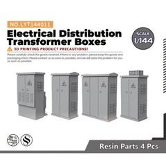 1/144 12mm Electrical Distribution Transformer Boxes Miniature Factory Props