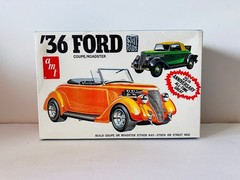 Vintage AMT ’36 Ford Coupe Roadster Street Rods 1:25 Model Kit A136 Sealed Parts