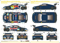 SK Decals 1:24 Scale Audi R8 LMS Evo 2 Abt Sportline GT3 DTM ’24 Decal Sheet 219