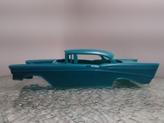 57 1957 Chevy Bel Air 1/25 AMT stock bare body shell model car part vintage