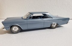 Vintage 1965 FORD GALAXIE 500 XL 2 door hardtop 1/25 dealer promo car blue ’65