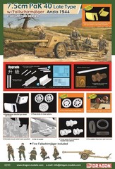 DRAGON 6250 1/35 German 7.5cm Pak 40 Late Type w/Fallschirmjäger Anzio 1944