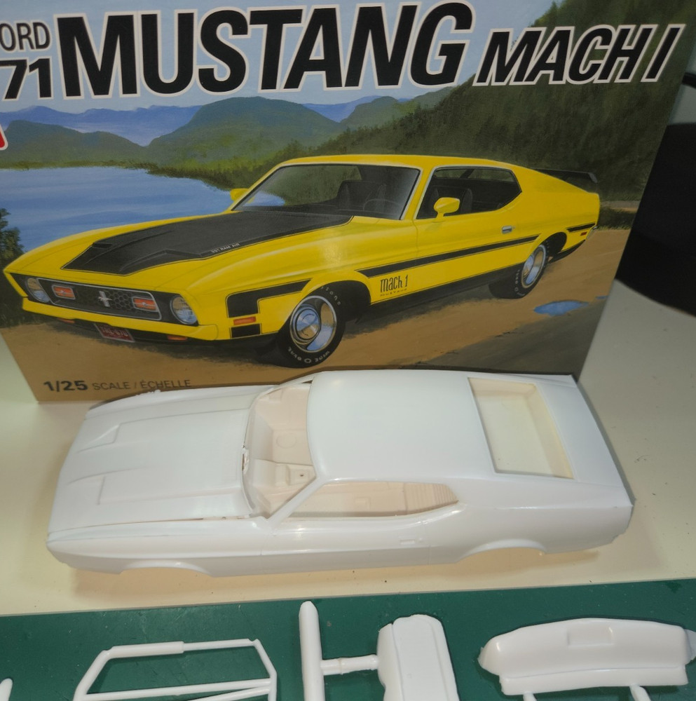 1971 FORD MUSTANG MACH 1 BODY,INTERIOR,CHASSIS,SUSPENSION,GLASS,DECALS,TRIM +