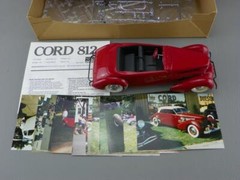 Monogram Classic Cord 1937 Phaeton Sedan 1/24 Model Partially Assembled & Photos