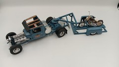 Custom Built 1/25th Scale ’29 Ford Truck,Motorcycle and Trailer