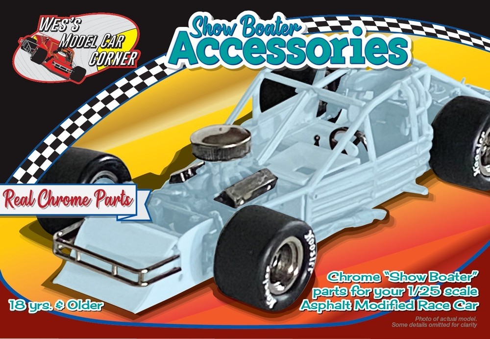 Wes’s Model Chromed Parts Kit for Modified Cars 1:24 Model kit WES1000AP