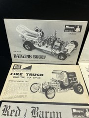 Vintage Monogram Model Kit Instructions Tijuana Taxi Paddy Wagon Red Baron More