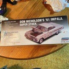 Lindberg Don Nicholson’s 61 Impala Super Stock Kit #72175 Factory Sealed