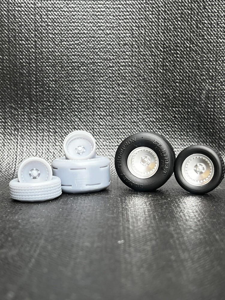1/24 Resin Drag Racing Model Car Wheels/Tires,1/25, 3D Print