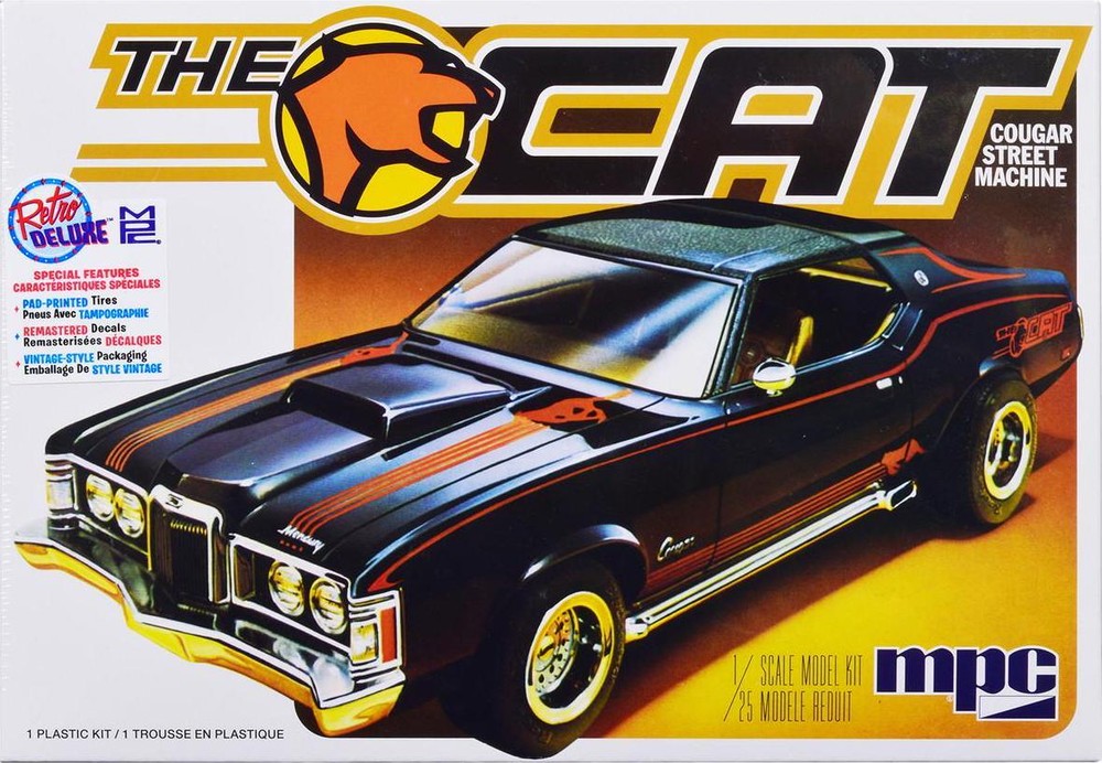 1973 Mercury Cougar The Cat 1/25 Scale Skill 2 Model Kit by MPC