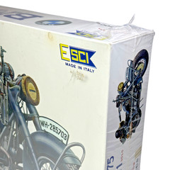 Vintage ESCI #7008 BMW R/75 A/1 Solo 1/9 Scale WWII German Motorcycle Model Kit