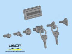 USCP 24A087 1/24 Fiat 500F Interior detail-up set