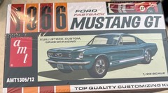 AMT Skill 2 Model Kit 1966 Ford Mustang GT Fastback 1/25 Scale – Red