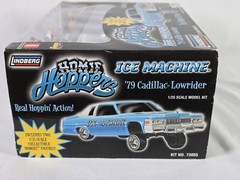 Lindberg Homie Hoppers Ice Machine ‘79 Cadillac Lowrider 1/25 Blue New Sealed!!