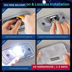 Zakolak 42 Pieces Interior Car Lights, Super Bright White Dome Map Tail Cab Ligh