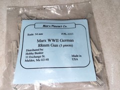 Marx Recast WW II German 88MM Gun Kit 54MM #PL-1213