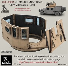 Live Resin 1/35 LRE-35291 US MARSOC/Navy Seals GMV-M Six Grain Turret (1)