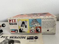 VINTAGE ORIGINAL MONOGRAM 1/24 SCALE PIE WAGON MODEL KIT Partially Built W/box