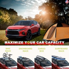 KINGGERI 220lbs Cross Bars Roof Racks Fit for Chevy Chevrolet Blazer 2019 2020