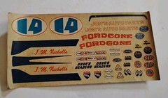 Vintage 1/25 Scale AMT 1971 Ford Mustang Mach 1 T-114 Original Decal Sheet.