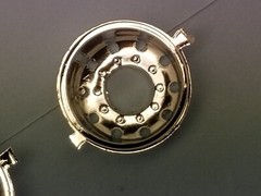 AMT Kenworth W-925 Two Chrome Outer Rear Wheels from 1:25 Model Kit *Thank You*