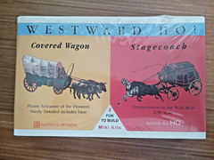 Vintage Westward HO Mini Kits Covered Wagon & Stagecoach HO Scale Sealed in Box