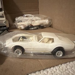 Vintage AMT Revell MPC Lot Of 12 Junkyard White Party All Unpainted Cars & Parts