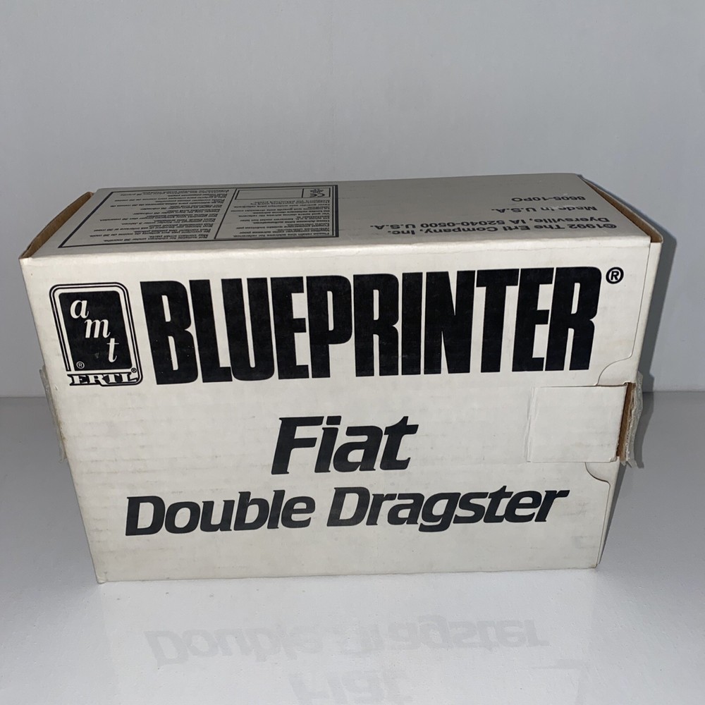 Amt/Ertl Blueprinter Fiat Double Dragster 1:25 Model Kit Old Stock