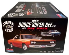 Monogram 1969 Dodge Super Bee 440 Six Pack 1/24 Scale Plastic Model Kit (B255)