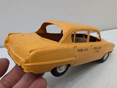 PMC 1954 Plymouth Belvedere Yellow Cab Taxi Dealer Promo Model Toy Car 4 Screw