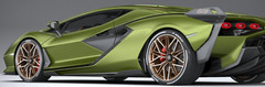 Lamborghini 1:18 Race Car12Classic Concept Custom Built Model24Carousel GREEN