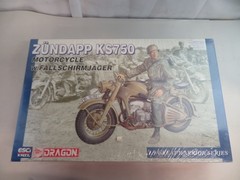 Dragon Zündapp KS750 1:9 Motorcycle w/Fallschirmjäger Great Warrior Series NIB