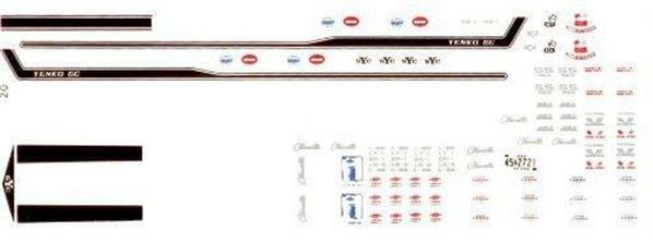 Fred Cady 20 1969 Chevelle427,Nova 427 COPO 9566A,RPO Z25 1/25 decal