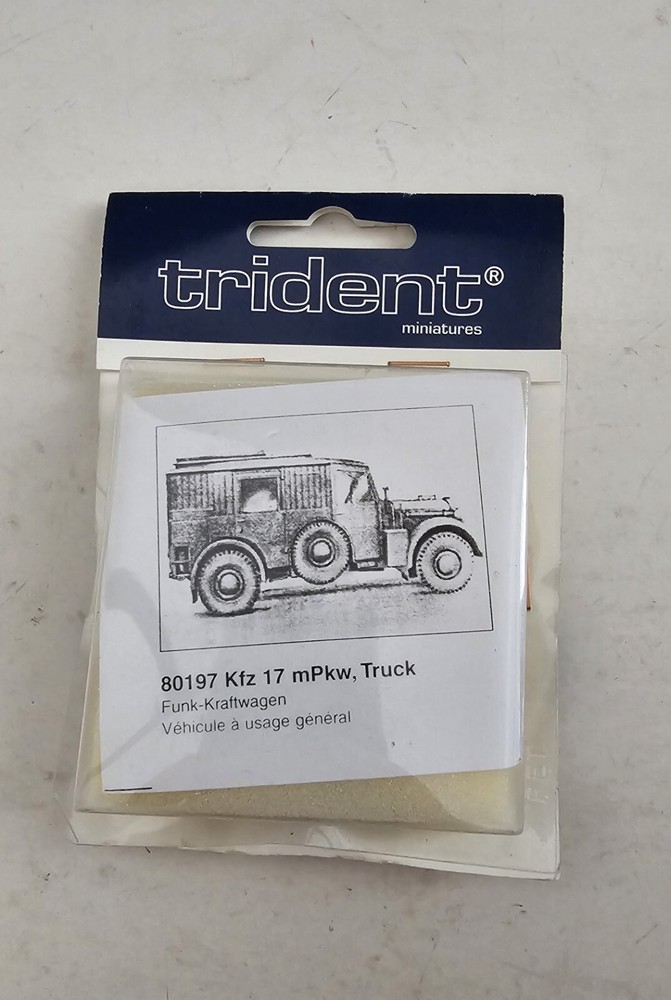 Trident Miniatures 80197 Kfz 17 mPkw, Truck Model Kit